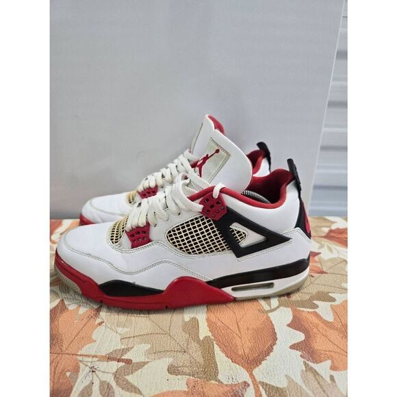 Size 11 - Jordan 4 Retro OG Mid Fire Red Men\'s Basketball Shoes main image 4